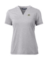 Green Bay Packers Cutter & Buck Forge Heathered Stretch Womens Blade Top POH_MANN_HG 1