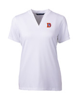 Denver Broncos Historic Cutter & Buck Forge Heathered Stretch Womens Blade Top WH_MANN_HG 1