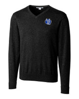 Air Force Falcons College Vault Cutter & Buck Lakemont Tri-Blend Mens V-Neck Pullover Sweater Black Mannequin