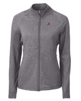 Alabama Crimson Tide Cutter & Buck Adapt Eco Knit Heather Recycled Womens Full Zip BLH_MANN_HG 1