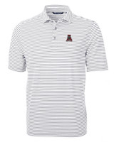 Alabama Crimson Tide College Vault Cutter & Buck Virtue Eco Pique Stripe Recycled Mens Big and Tall Polo POL_MANN_HG 1