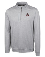 Arkansas Razorbacks College Vault Cutter & Buck Stealth Heathered Mens Big and Tall  Quarter Zip Pullover POL_MANN_HG 1