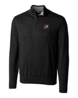 Arkansas Razorbacks College Vault Cutter & Buck Lakemont Tri-Blend Mens Big and Tall Quarter Zip Pullover Sweater BL_MANN_HG 1