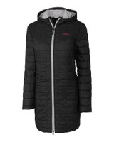 Arkansas Razorbacks Cutter & Buck Rainier PrimaLoft®  Womens Eco Insulated Hooded Long Coat BL_MANN_HG 1