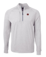 Auburn Tigers Cutter & Buck Adapt Eco Knit Heather Mens Big & Tall Quarter Zip Pullover POH_MANN_HG 1