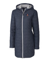 Auburn Tigers College Vault Cutter & Buck Rainier PrimaLoft®  Womens Eco Insulated Hooded Long Coat ANM_MANN_HG 1