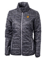 Baylor Sailor Bear College Vault Cutter & Buck Rainier PrimaLoft® Womens Eco Insulated Full Zip Printed Puffer Jacket BL_MANN_HG 