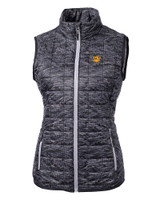 Baylor Sailor Bear College Vault Cutter & Buck Rainier PrimaLoft® Womens Eco Insulated Full Zip Printed Puffer Vest BL_MANN_HG 