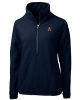 Auburn Tigers College Vault Cutter & Buck Cascade Eco Sherpa Womens Fleece Pullover Jacket NVBU_MANN_HG 1