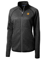 Baylor Sailor Bear College Vault Cutter & Buck Mainsail Sweater-Knit Womens Full Zip Jacket CCH_MANN_HG 