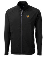 Baylor Sailor Bear College Vault Cutter & Buck Adapt Eco Knit Hybrid Recycled Mens Big & Tall Full Zip Jacket BL_MANN_HG 