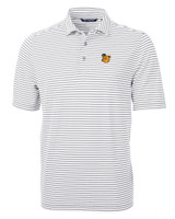 Baylor Sailor Bear College Vault Cutter & Buck Virtue Eco Pique Stripe Recycled Mens Big and Tall Polo POL_MANN_HG 1