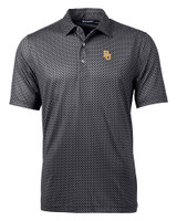 Baylor Bears Cutter & Buck Pike Banner Print Stretch Mens Big & Tall Polo BL_MANN_HG 