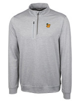 Baylor Sailor Bear College Vault Cutter & Buck Stealth Heathered Mens Big and Tall  Quarter Zip Pullover POL_MANN_HG 1