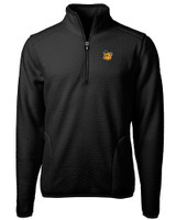 Baylor Sailor Bear College Vault Cutter & Buck Cascade Eco Sherpa Fleece Mens Big & Tall Quarter Zip Jacket BL_MANN_HG 