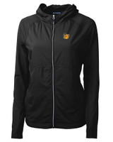 Baylor Sailor Bear College Vault Cutter & Buck Adapt Eco Knit Hybrid Recycled Womens Full Zip Jacket BL_MANN_HG 