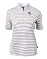 Stephen F Austin Lumberjacks Cutter & Buck Virtue Eco Pique Stripe Recycled Womens Top POL_MANN_HG 