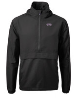 TCU Horned Frogs Cutter & Buck Charter Eco Recycled Mens Anorak Jacket BL_MANN_HG 1