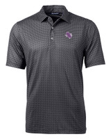 Stephen F Austin Lumberjacks Cutter & Buck Pike Banner Print Stretch Mens Polo BL_MANN_HG 
