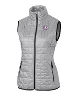 Texas Christian Horned Frogs College Vault Cutter & Buck Rainier PrimaLoft® Womens Eco Insulated Full Zip Puffer Vest POL_MANN_HG 1