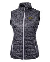 George Mason Patriots College Vault Cutter & Buck Rainier PrimaLoft® Womens Eco Insulated Full Zip Printed Puffer Vest BL_MANN_HG 1