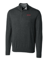 Texas Tech Red Raiders College Vault Cutter & Buck Lakemont Tri-Blend Mens Quarter Zip Pullover Sweater CCH_MANN_HG 1