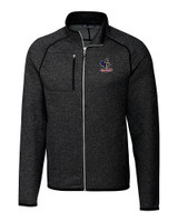 Delaware Fightin' Blue Hens College Vault Cutter & Buck Mainsail Sweater-Knit Mens Big and Tall Full Zip Jacket CCH_MANN_HG 