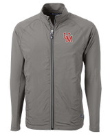 Ole Miss Rebels College Vault Cutter & Buck Adapt Eco Knit Hybrid Recycled Mens Full Zip Jacket EG_MANN_HG 