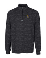 Wichita State Shockers College Vault Cutter & Buck Traverse Camo Print Stretch Quarter Zip Mens Big and Tall Pullover BL_MANN_HG 1