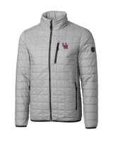 Ole Miss Rebels College Vault Cutter & Buck Rainier PrimaLoft® Mens Eco Insulated Full Zip Puffer Jacket POL_MANN_HG 