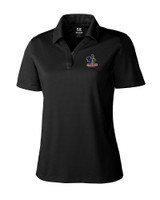 Delaware Fightin' Blue Hens College Vault Cutter & Buck Genre Textured Solid Womens Polo BL_MANN_HG 