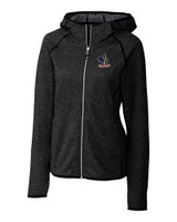 Delaware Fightin' Blue Hens College Vault Cutter & Buck Mainsail Full Zip Hooded Womens Jacket CCH_MANN_HG 
