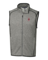 Washington State Cougars College Vault Cutter & Buck Mainsail Sweater-Knit Mens Full Zip Vest POH_MANN_HG 1