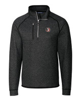 Florida State Seminoles College Vault Cutter & Buck Mainsail Sweater-Knit Mens Big and Tall Half Zip Pullover Jacket CCH_MANN_HG 