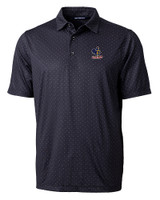 Delaware Fightin' Blue Hens College Vault Cutter & Buck Pike Double Dot Print Stretch Mens Big and Tall Polo BL_MANN_HG 
