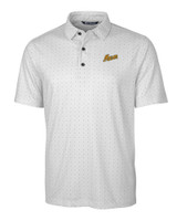 George Mason Patriots College Vault Cutter & Buck Pike Double Dot Print Stretch Mens Big and Tall Polo CC_MANN_HG 1