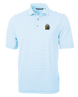 FIU Panthers College Vault Cutter & Buck Virtue Eco Pique Stripe Recycled Mens Polo ALS_MANN_HG 