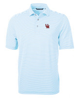 Ole Miss Rebels College Vault Cutter & Buck Virtue Eco Pique Stripe Recycled Mens Polo ALS_MANN_HG 