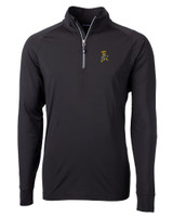 Wichita State Shockers College Vault Cutter & Buck Adapt Eco Knit Stretch Recycled Mens Big and Tall Quarter Zip Pullover BL_MANN_HG 1