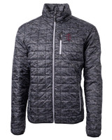 Southern Illinois Salukis College Vault Cutter & Buck Rainier PrimaLoft® Mens Eco Insulated Full Zip Printed Puffer Jacket BL_MANN_HG 