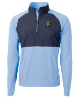 FIU Panthers College Vault Cutter & Buck Adapt Eco Knit Hybrid Recycled Mens Quarter Zip ALSNB_MANN_HG 