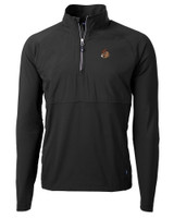 Oregon State Beavers College Vault Cutter & Buck Adapt Eco Knit Hybrid Recycled Mens Quarter Zip BL_MANN_HG 1