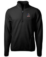 Delaware Fightin' Blue Hens College Vault Cutter & Buck Cascade Eco Sherpa Fleece Mens Big & Tall Quarter Zip Jacket BL_MANN_HG 