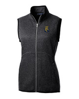 FIU Panthers College Vault Cutter & Buck Mainsail Sweater Knit Womens Full Zip Vest CCH_MANN_HG 