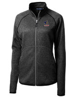 Delaware Fightin' Blue Hens College Vault Cutter & Buck Mainsail Sweater-Knit Womens Full Zip Jacket CCH_MANN_HG 