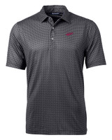 New Mexico State Aggies College Vault Cutter & Buck Pike Banner Print Stretch Mens Big & Tall Polo BL_MANN_HG 