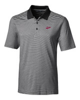 New Mexico State Aggies College Vault Cutter & Buck Forge Tonal Stripe Stretch Mens Big and Tall Polo BL_MANN_HG 