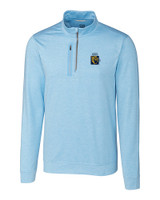 FIU Panthers College Vault Cutter & Buck Stealth Heathered Quarter Zip Mens Pullover ALS_MANN_HG 