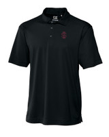Southern Illinois Salukis College Vault Cutter & Buck Genre Textured Solid Mens Polo BL_MANN_HG 
