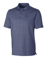 Georgetown Hoyas College Vault Cutter & Buck Forge Heathered Stretch Mens Polo IDH_MANN_HG 1